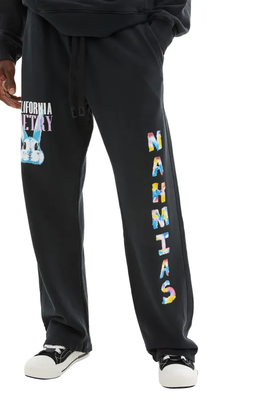 Bunny Baggy Sweatpants (Black) sold by TONS