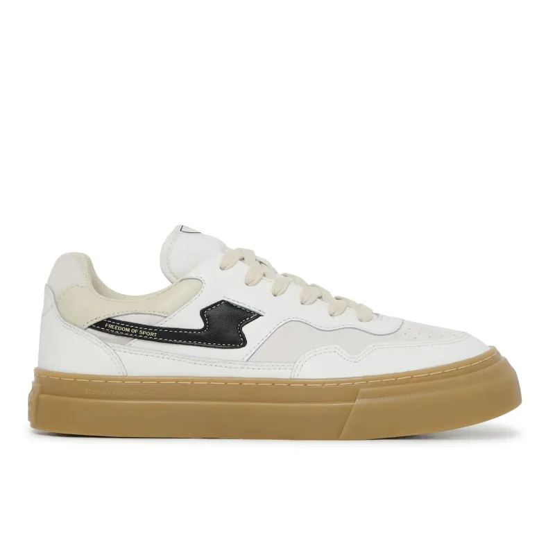 Pearl S-Strike Leather Mix Sneaker (White/Gum) sold by TONS