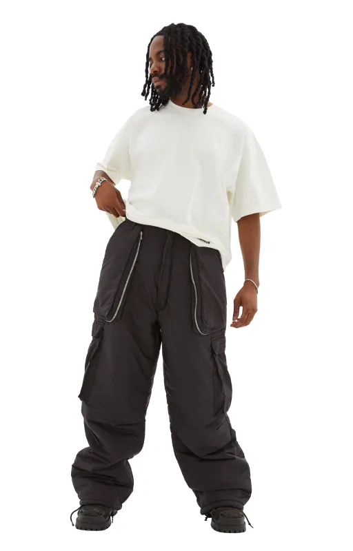 Wide Leg Cargo (Black) sold by TONS