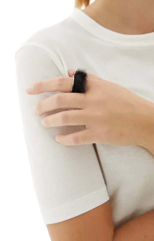 Soft Wildness Ring (Palladium/Black) sold by TONS