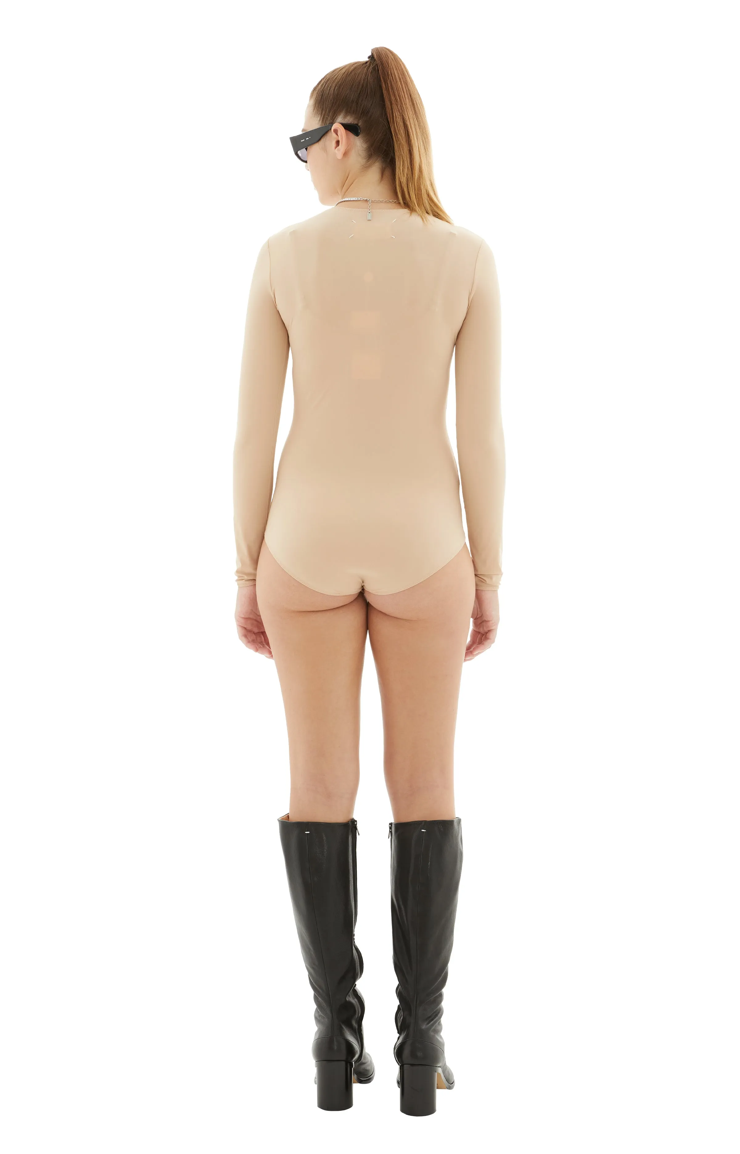 Classic Jersey Bodysuit (Beige) sold by TONS product image thumbnail 3