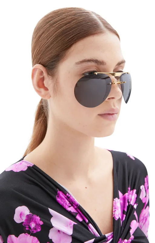 Clip On Aviator Sunglasses (Black) sold by TONS
