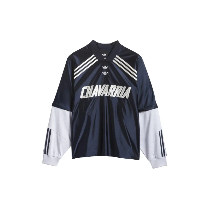 x Willi Chavarria Long Sleeve Dazzle Jersey (Legend Ink / Light Grey Heather) sold by TONS