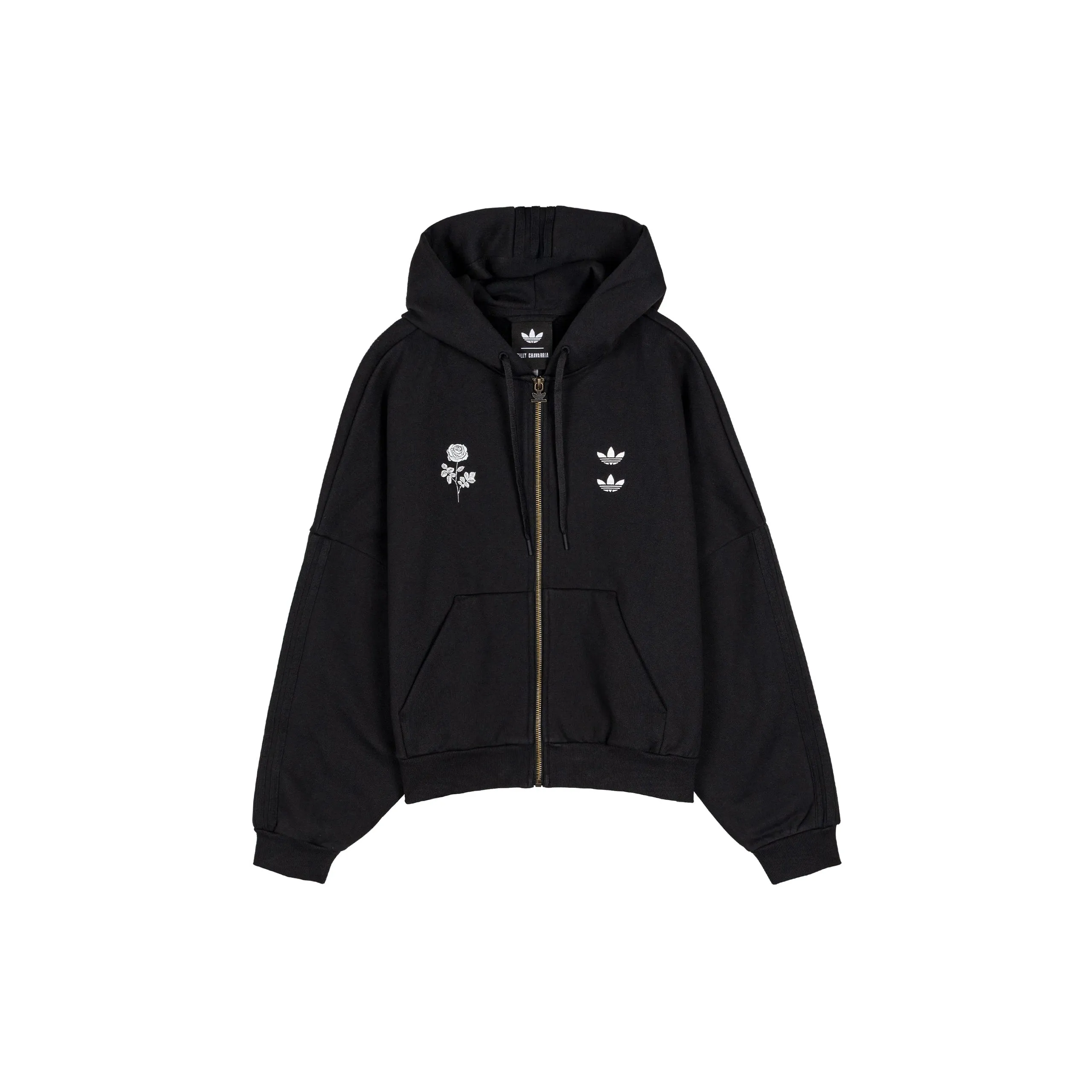 x Willy Chavarria Heavyweight Zip Hoodie (Black) sold by TONS