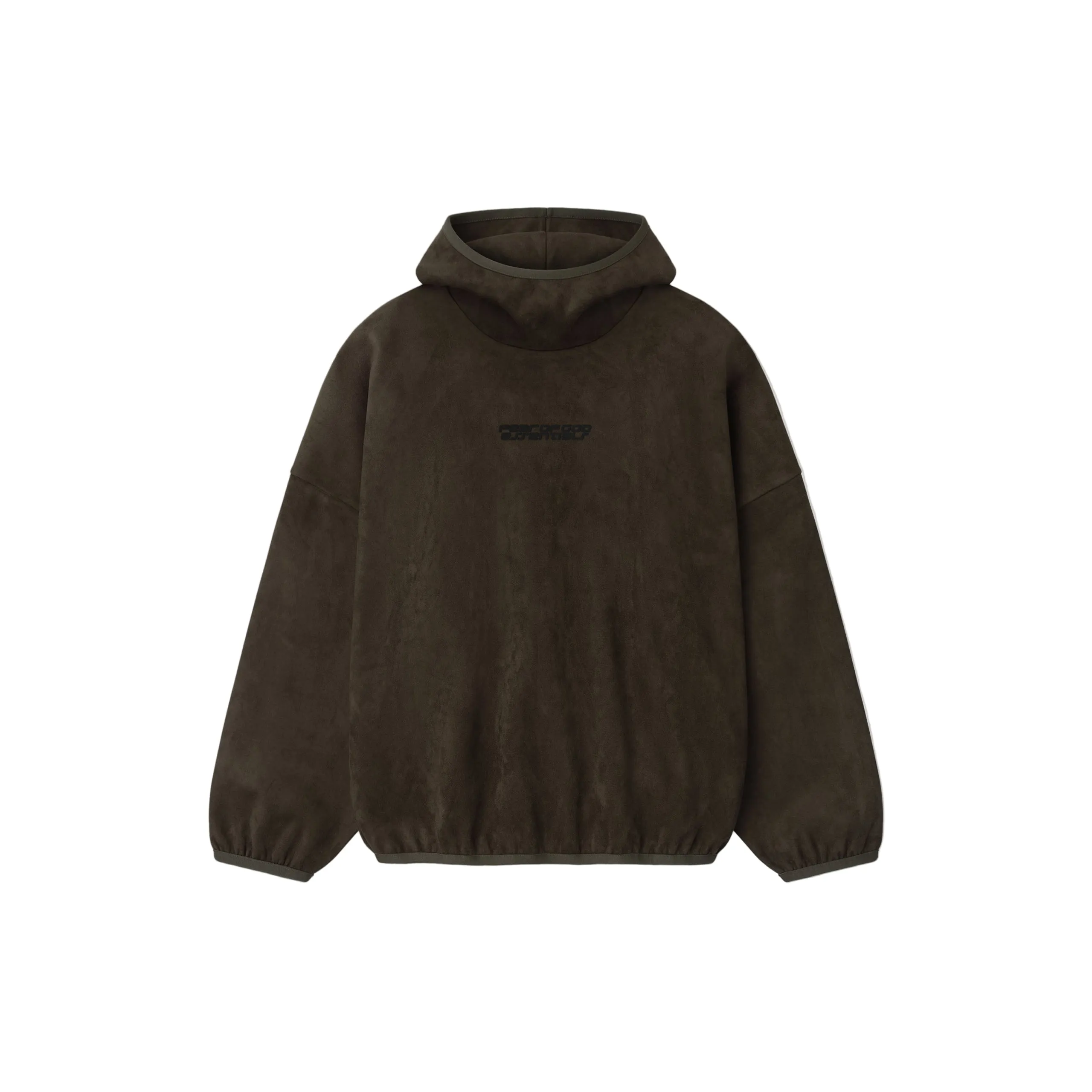 Suede Fleece Modern Hoodie (Brown) sold by TONS