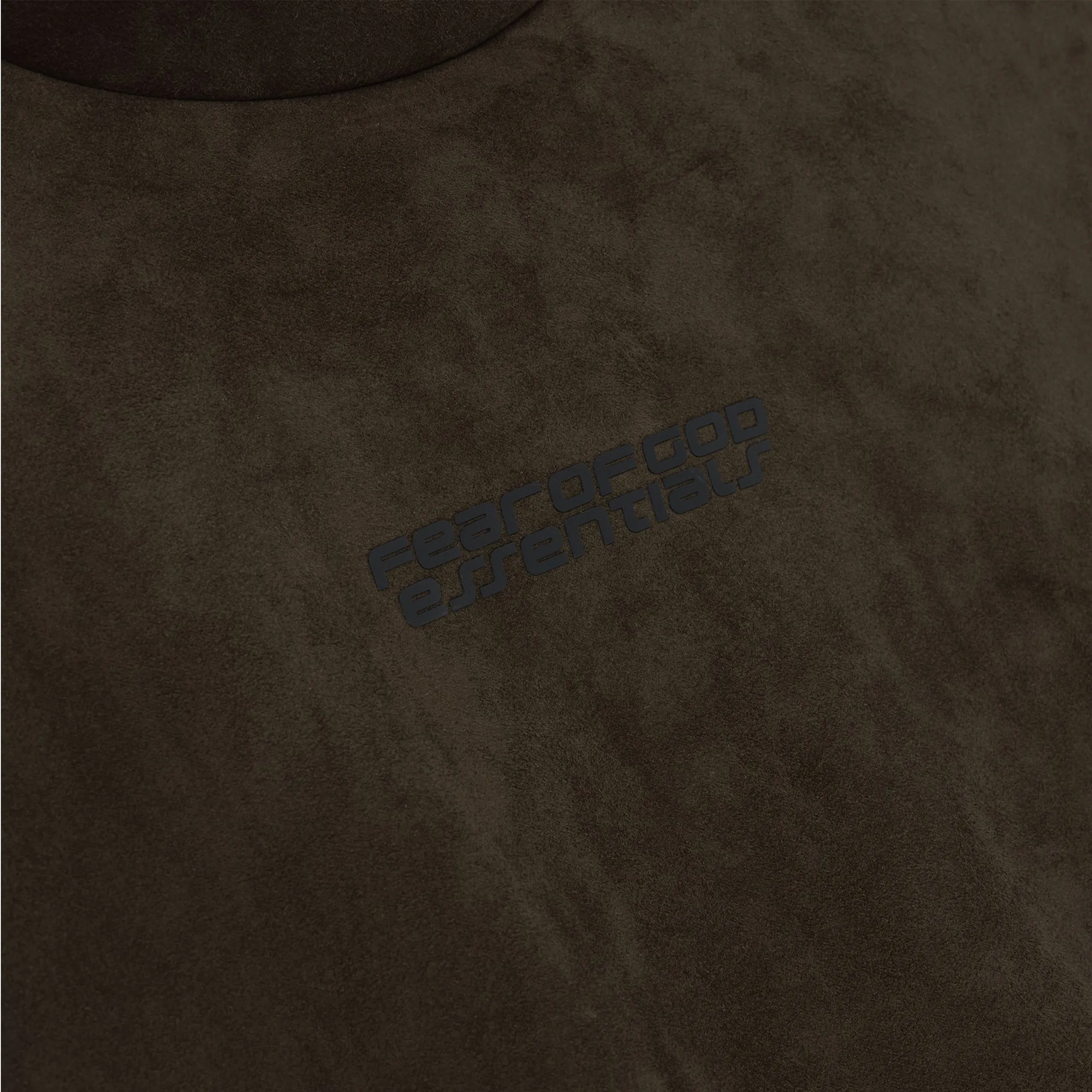 Suede Fleece Modern Hoodie (Brown) sold by TONS product image thumbnail 3