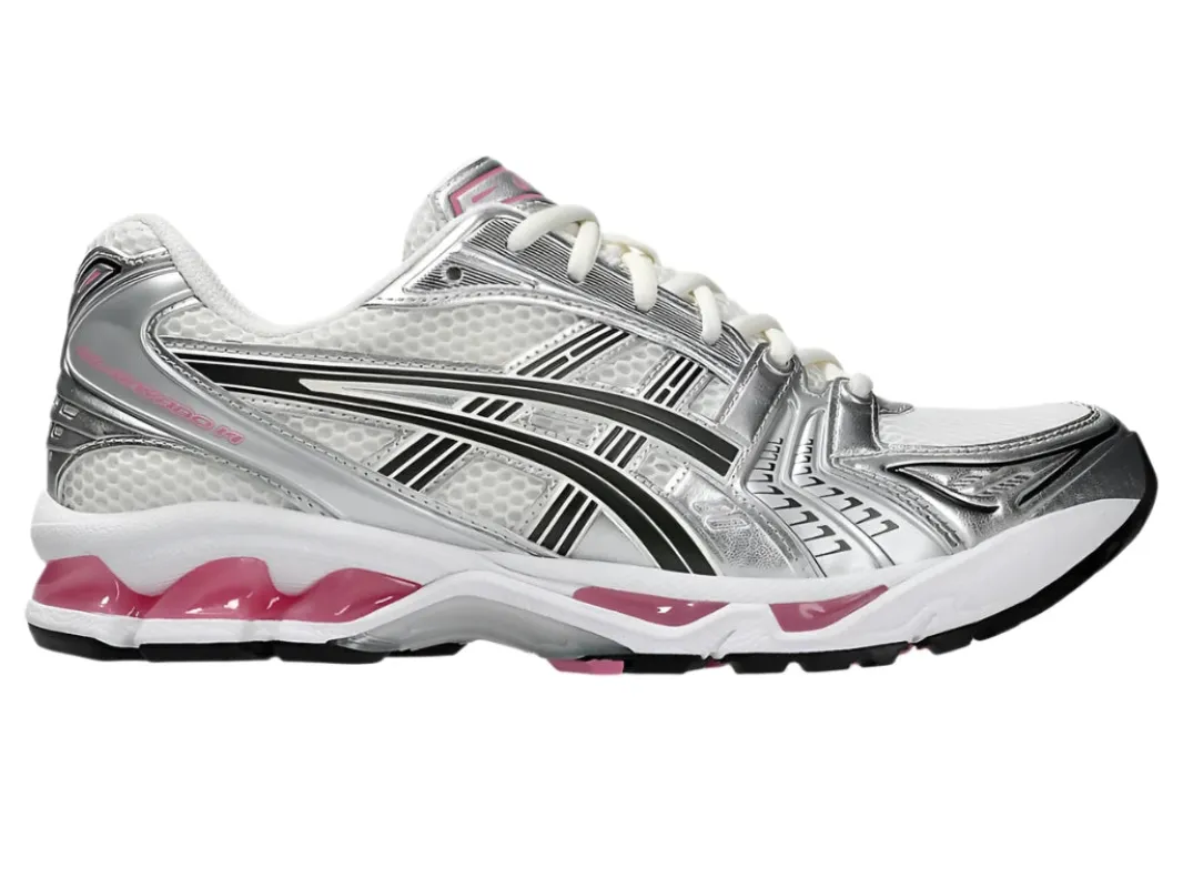Gel-Kayano 14 Sneakers (Cream/Sweet Pink) sold by TONS