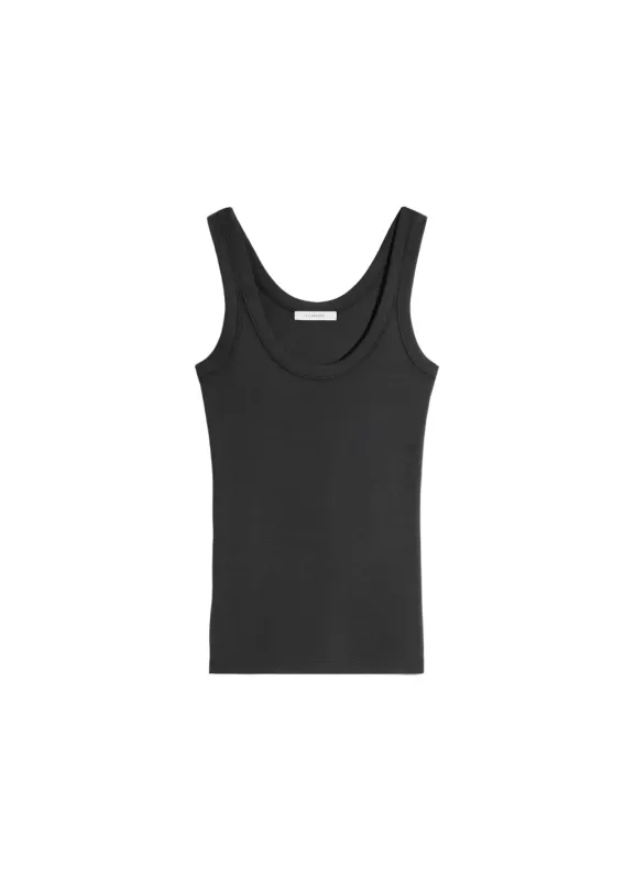 Rib Tank Top In Jersey (Squid Ink) sold by TONS
