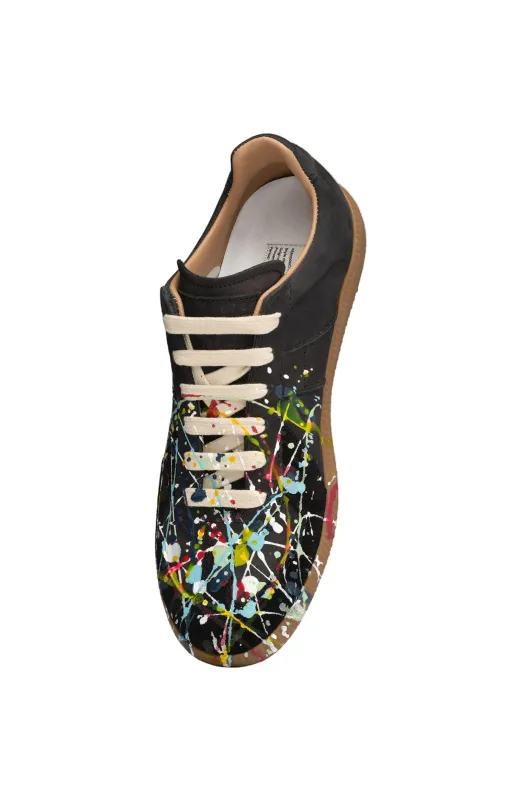 Paint Replica Sneakers (Black) made by Maison Margiela