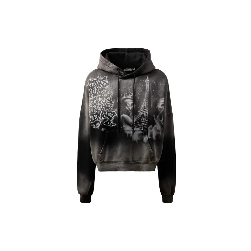 Eiffel Tower Hoodie (Black) sold by TONS