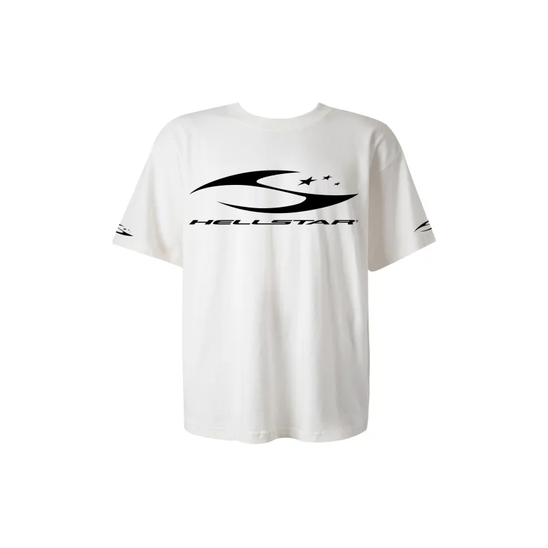 H Cursive Logo T-shirt (White) made by Hellstar