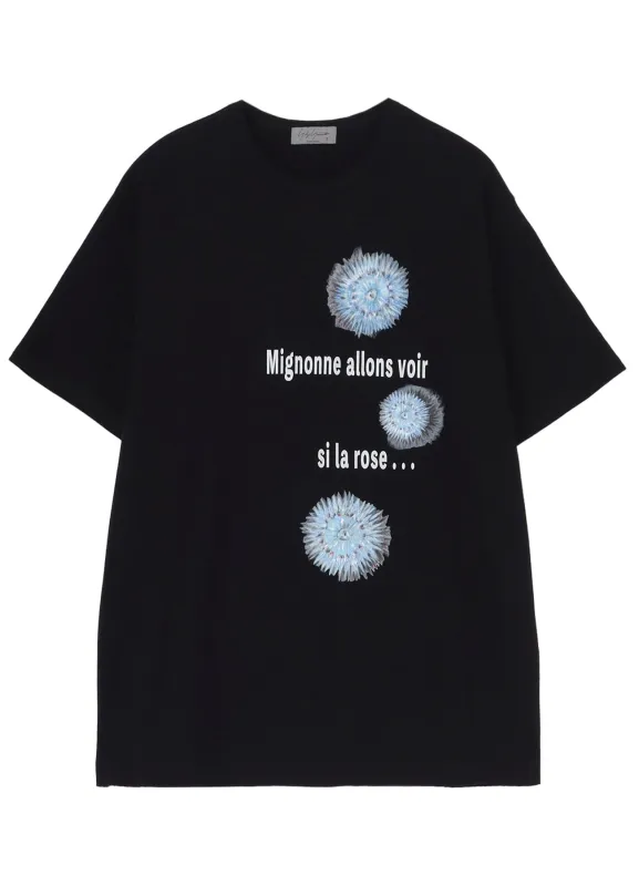 Printed Short Sleeve T-shirt (Black) made by Yohji Yamamoto