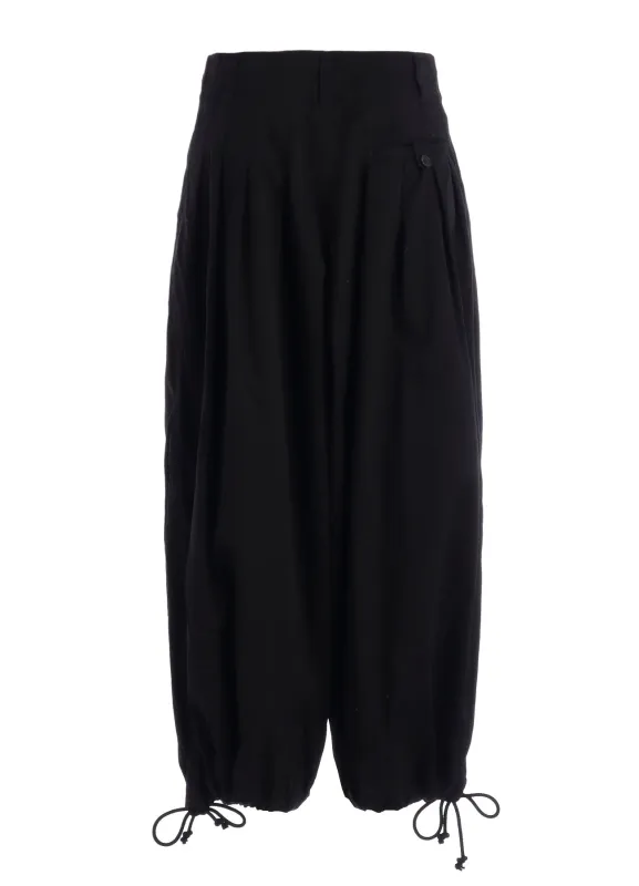 Twill 3 Tucks Pants (Black) made by Yohji Yamamoto