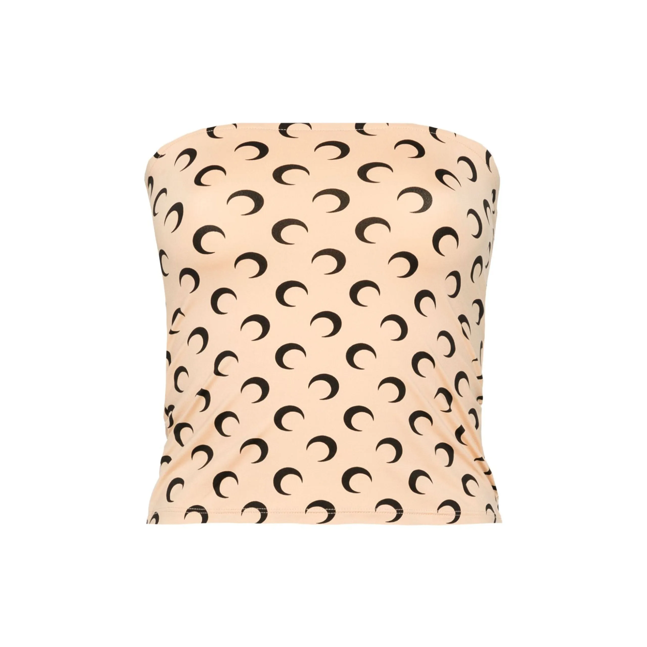 Moon Printed Jersey Tubed Top (Tan) sold by TONS