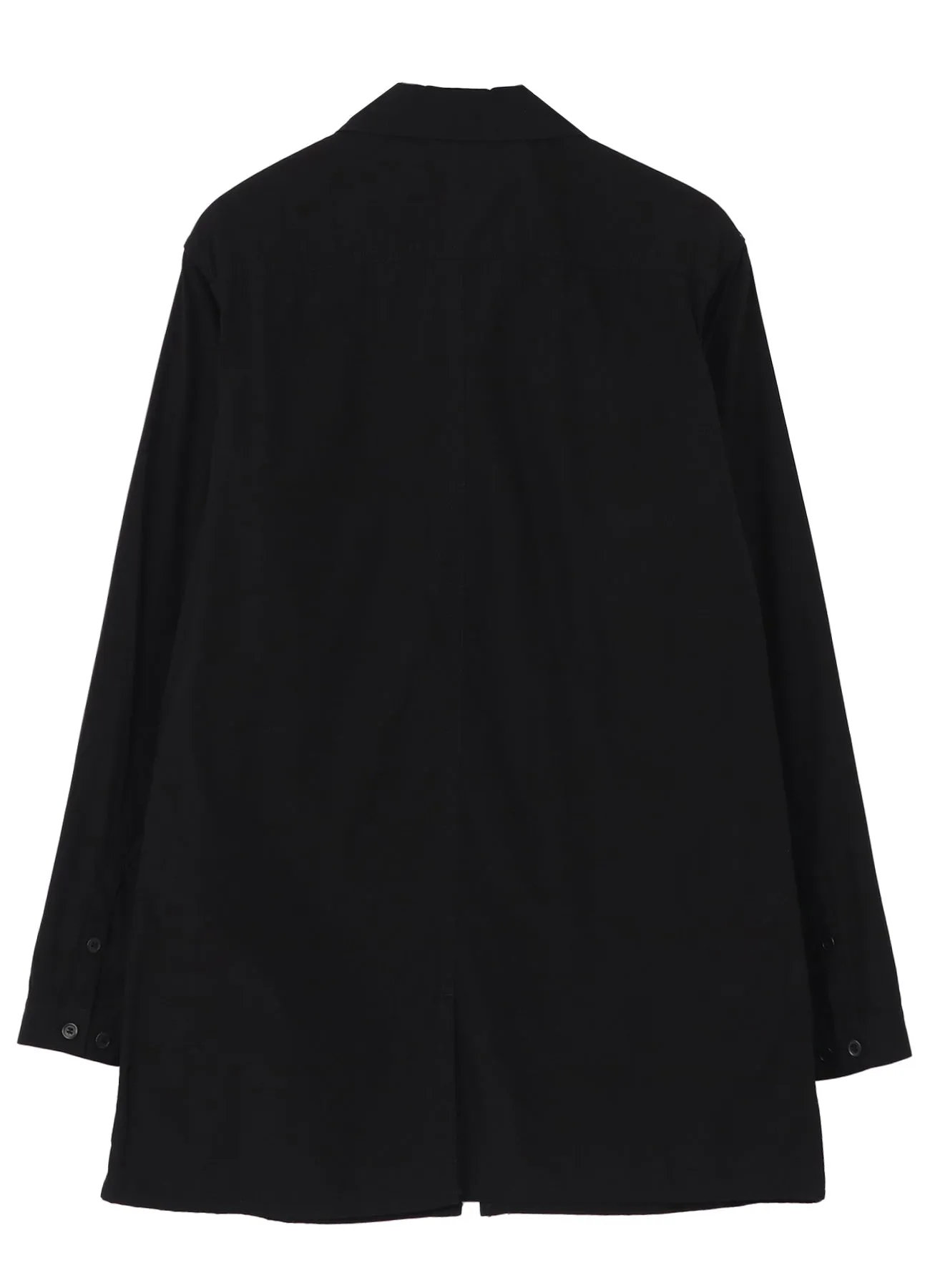 Chain Stitch Zip Opened Shirt (Black) sold by TONS product image thumbnail 2