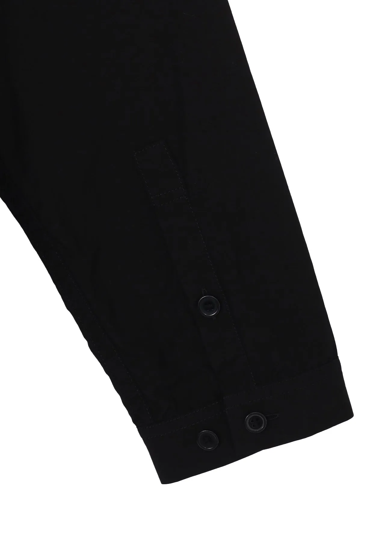 Chain Stitch Zip Opened Shirt (Black) sold by TONS product image thumbnail 4