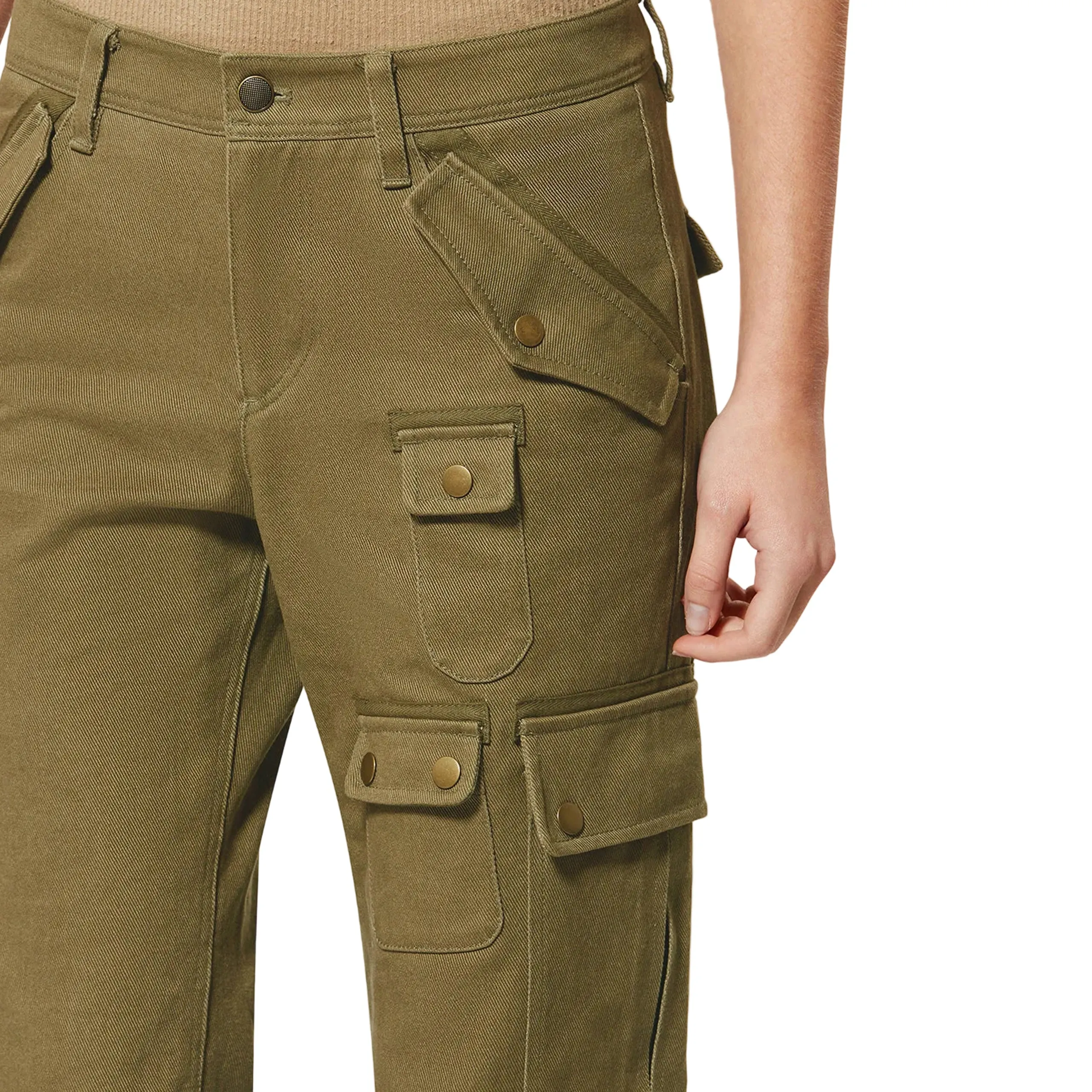 Josine Pants (Khaki) sold by TONS product image thumbnail 2