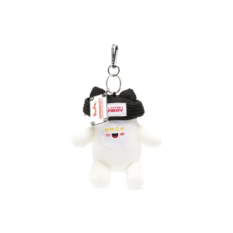 Gromlin Plush Keyring (White/Black) made by TONS