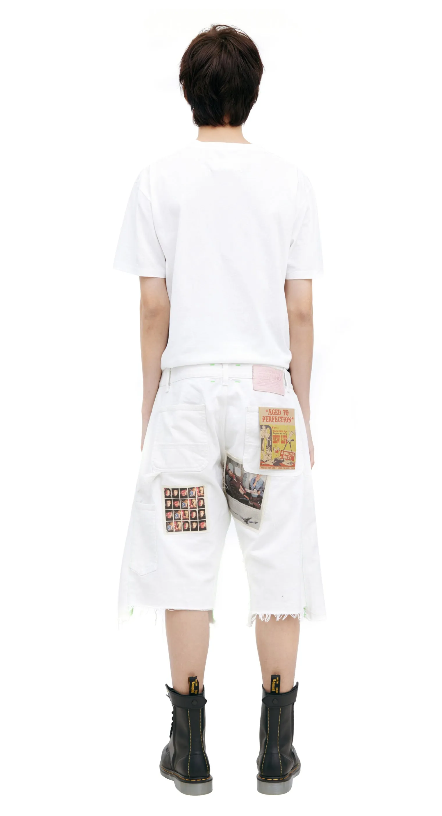 Shorts With Patches (White) sold by TONS product image thumbnail 3