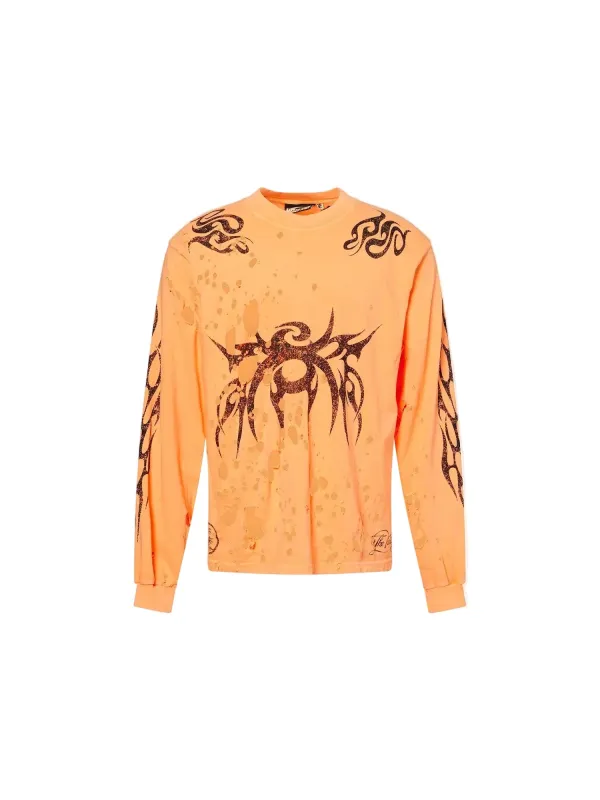 Tribal Long Sleeve (Orange) made by Hellstar