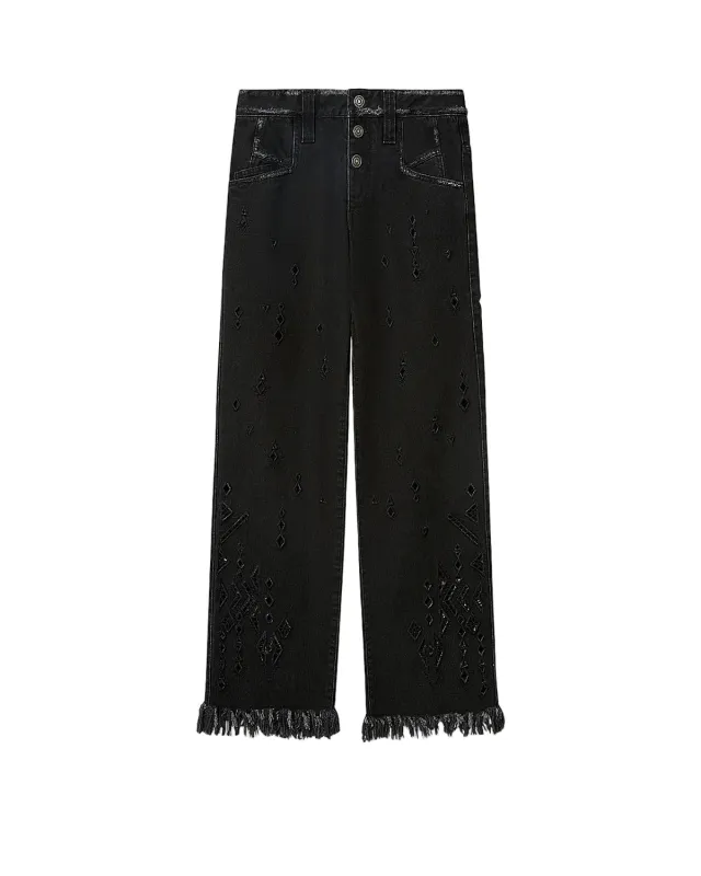 Amia Pants (Black) made by Isabel Marant