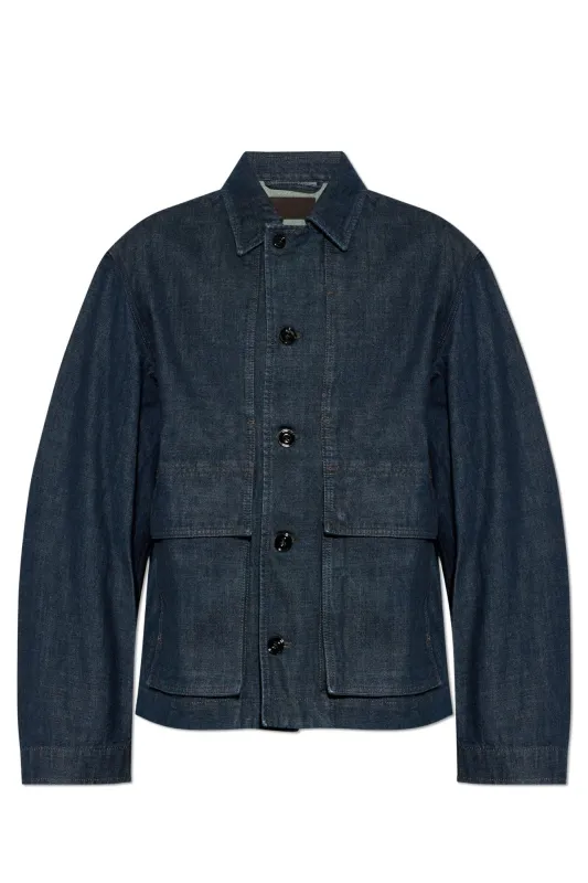 Boxy Jacket (Denim Indigo) made by Lemaire