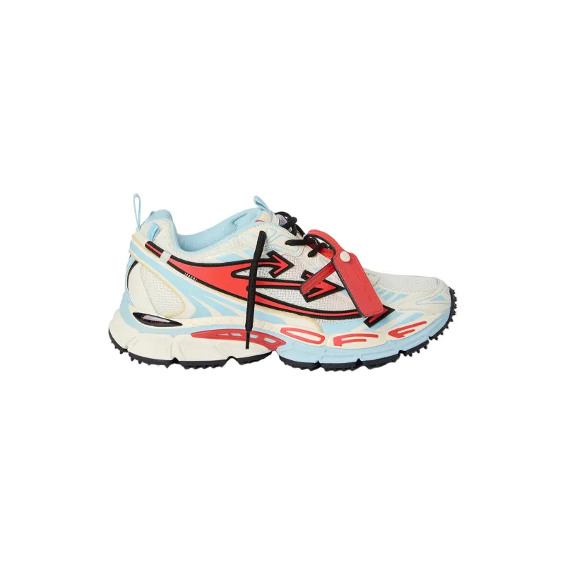 Women's Be Right Back Sneakers (Powder Blue/Coral Red) made by Off-White