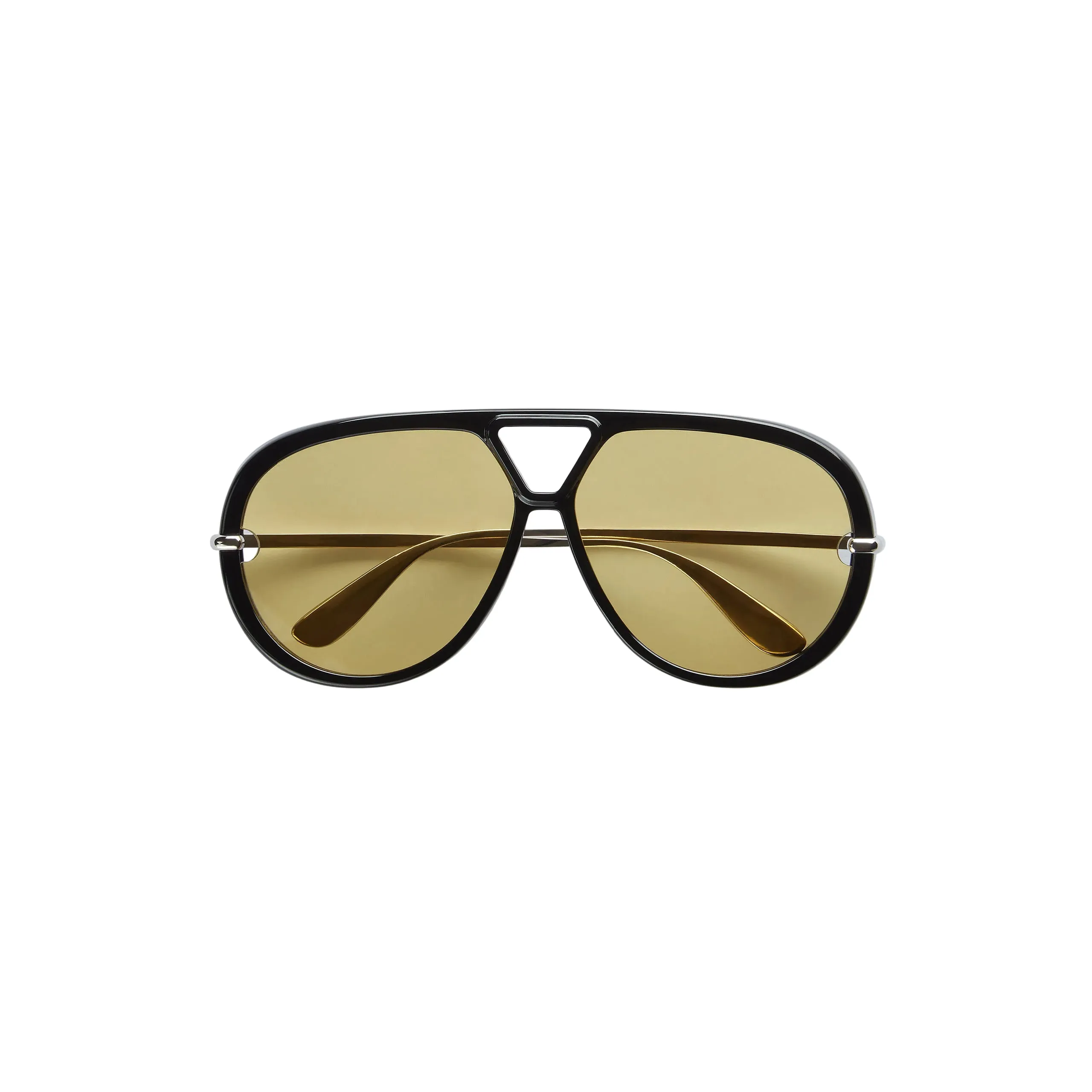 Classic Aviator Sunglasses (Black/Yellow) sold by TONS