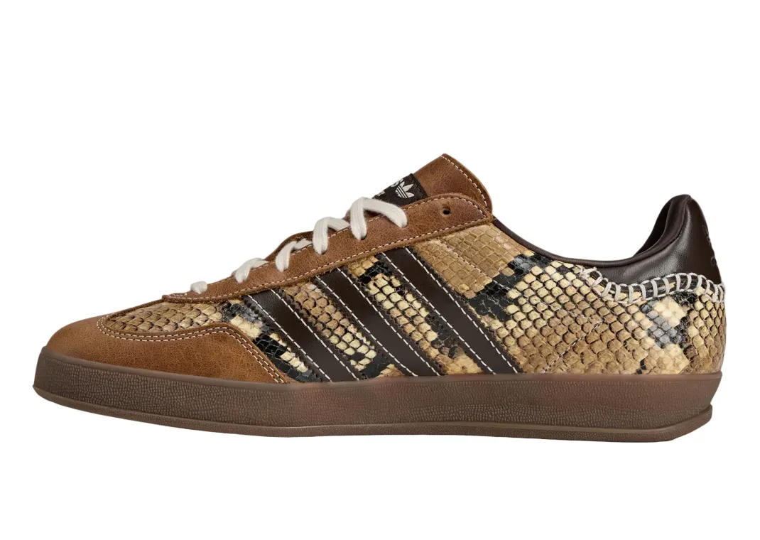 x Wales Bonner Gazelle Snake Sneakers (Dust Rust/Wonder White/Collegiate Burgundy) sold by TONS product image thumbnail 5