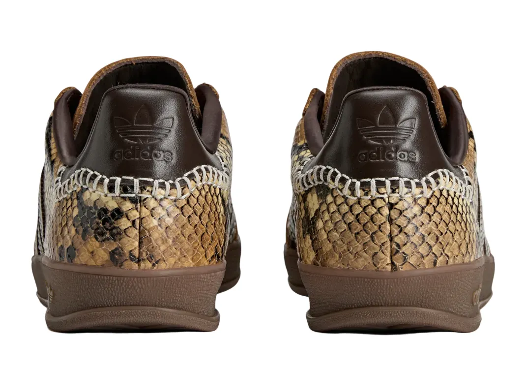 x Wales Bonner Gazelle Snake Sneakers (Dust Rust/Wonder White/Collegiate Burgundy) sold by TONS product image thumbnail 2