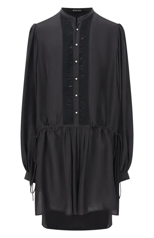 Noek High Comfort Short Dress (Black) made by Ann Demeulemeester