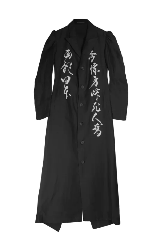 Unbalanced Coat (Black) made by Yohji Yamamoto