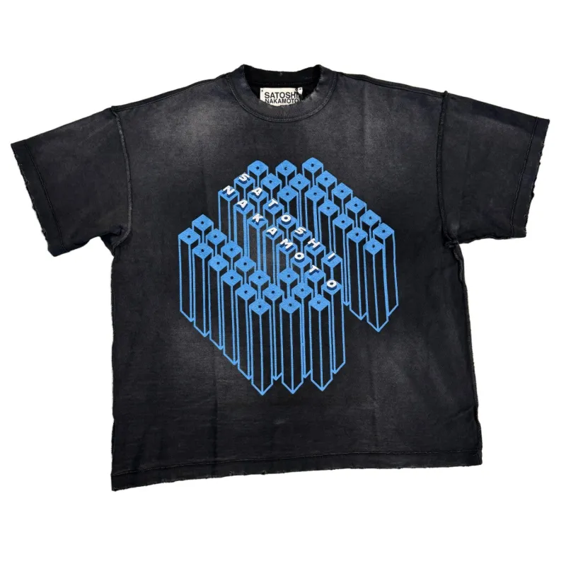 Gridlock Tee (Washed Black) made by TONS
