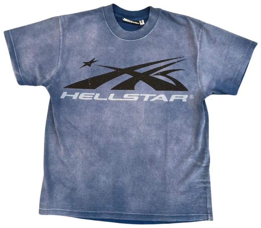 Classic Logo T-Shirt (Blue) made by Hellstar
