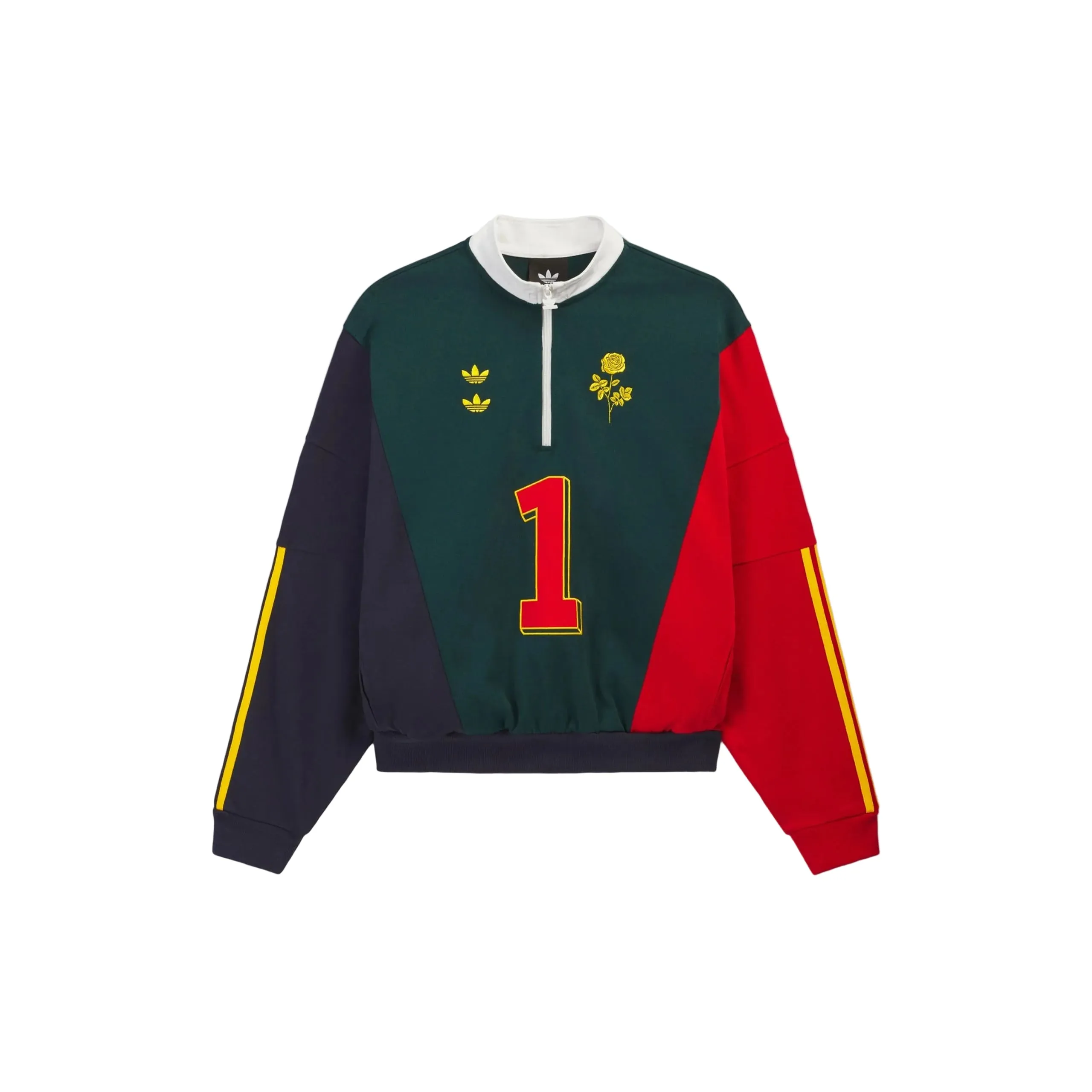 x Willy Chavarria Watsonville Quarter Zip (Aurora Ivy/Legend Ink/Better Scarlet) sold by TONS