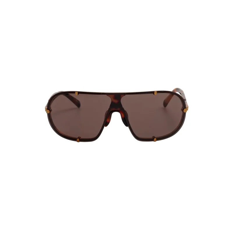 x Dries Van Noten Aviator Sunglasses (Old Gold/Tshell/Brown) made by Linda Farrow