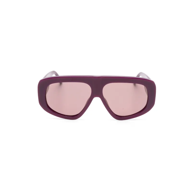 x The Attico Milano Sunglasses (Purple/Silver) made by Linda Farrow