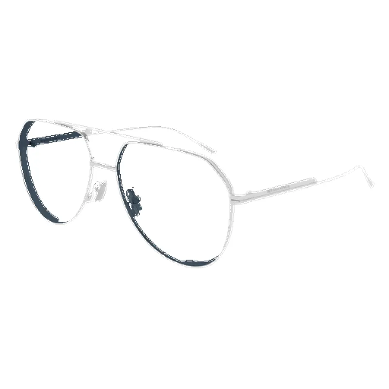 Pilot Shape Sunglasses (Silver/Blue) made by Bottega Veneta