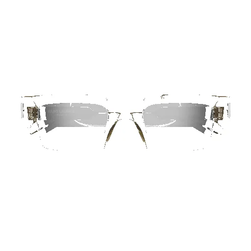 Squared Sharp Shape Sunglasses (Beige/Silver) sold by TONS product image thumbnail 2