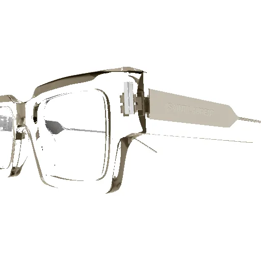 Squared Sharp Shape Sunglasses (Beige/Silver) sold by TONS product image thumbnail 3