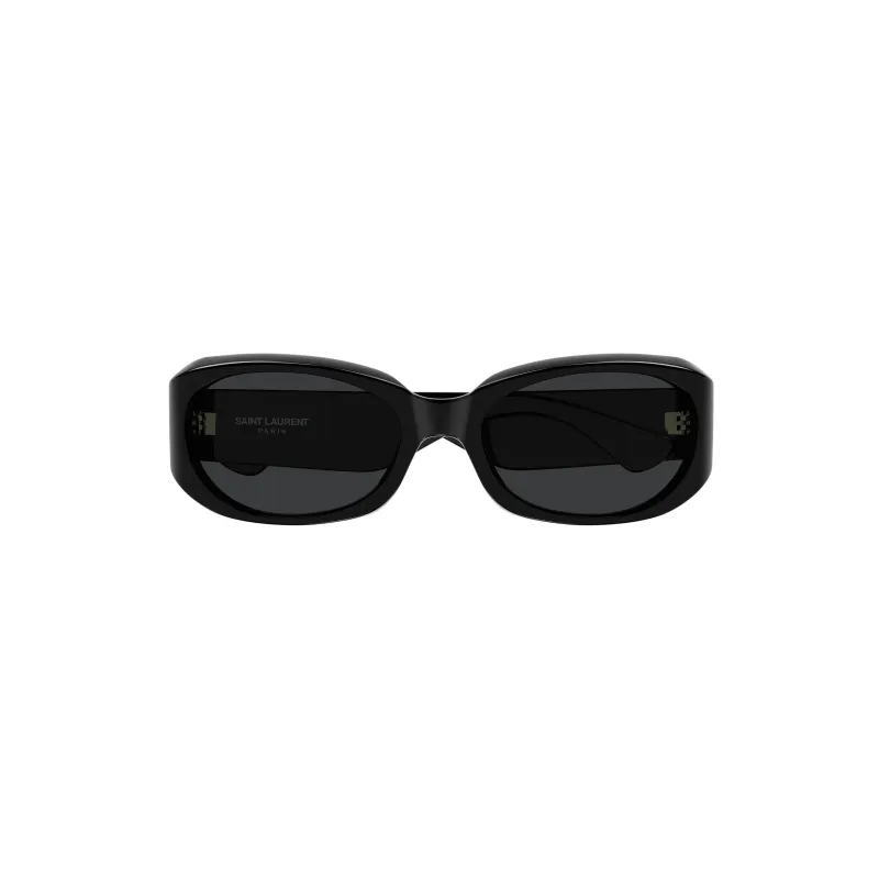 Oval Sunglasses With Injection Frames (Black) made by Yves Saint Laurent