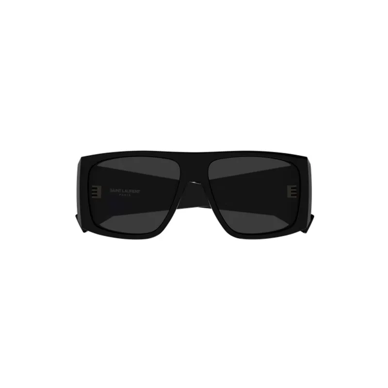 Wide Rectangular Sunglasses (Black) made by Yves Saint Laurent