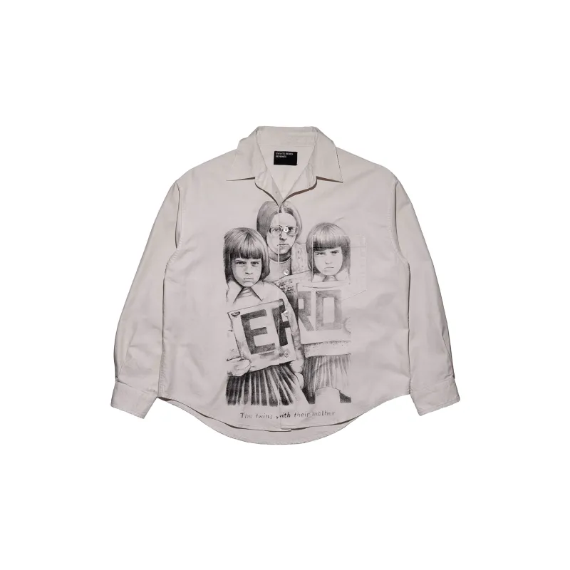 Everyday Shirt (Twins With Mother) (White/Black) made by Enfants Riches Deprimes