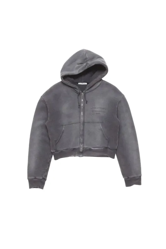 Sprayed Zip Hoodie (Faded Black) made by Acne Studios