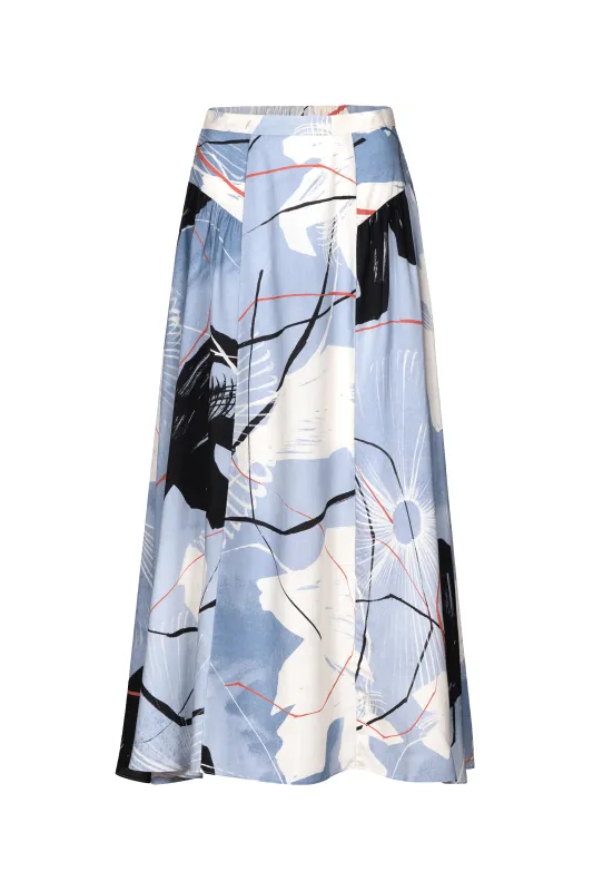 Briez Skirt - Ink Flower sold by Untitled in Motion