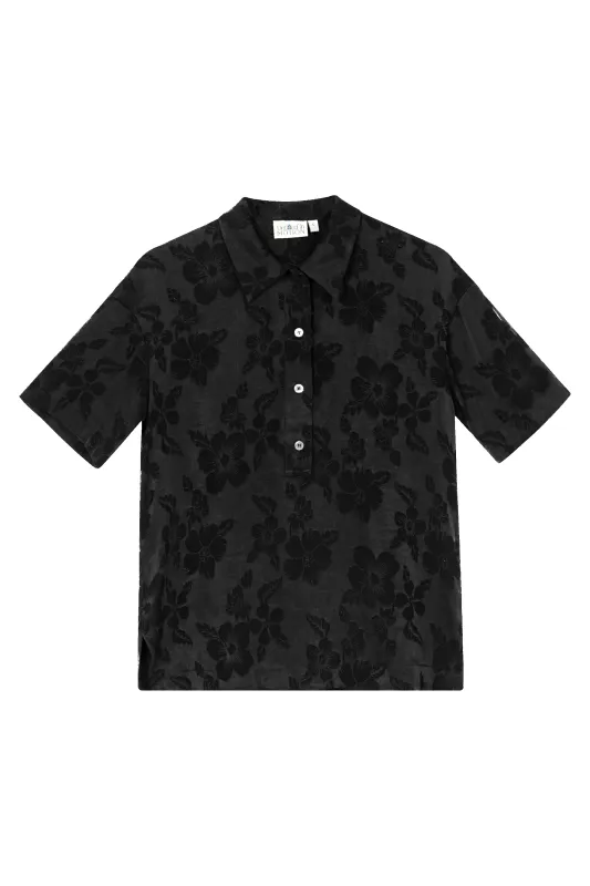 Rhea Top - Black Floral sold by Untitled in Motion