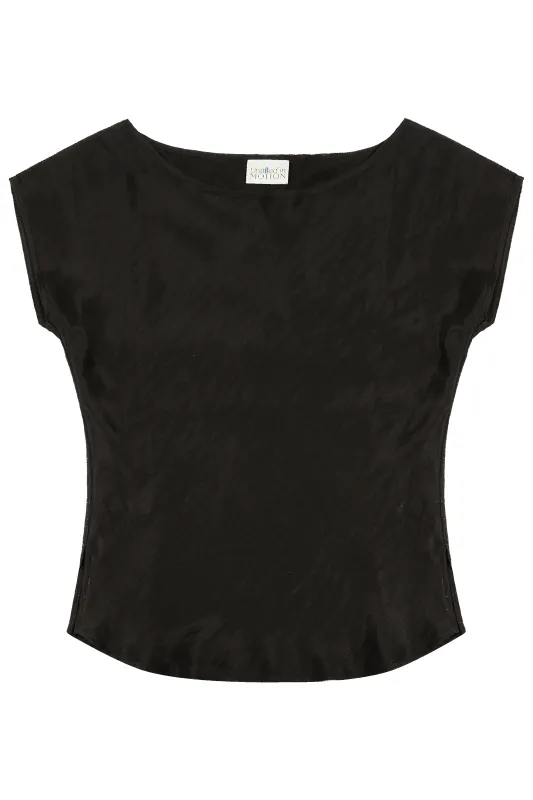 Mira Bias Top - Black sold by Untitled in Motion