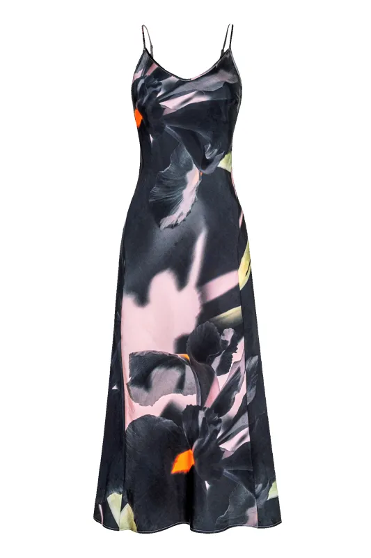 Noir Slip Dress - Shadow Iris made by Untitled in Motion