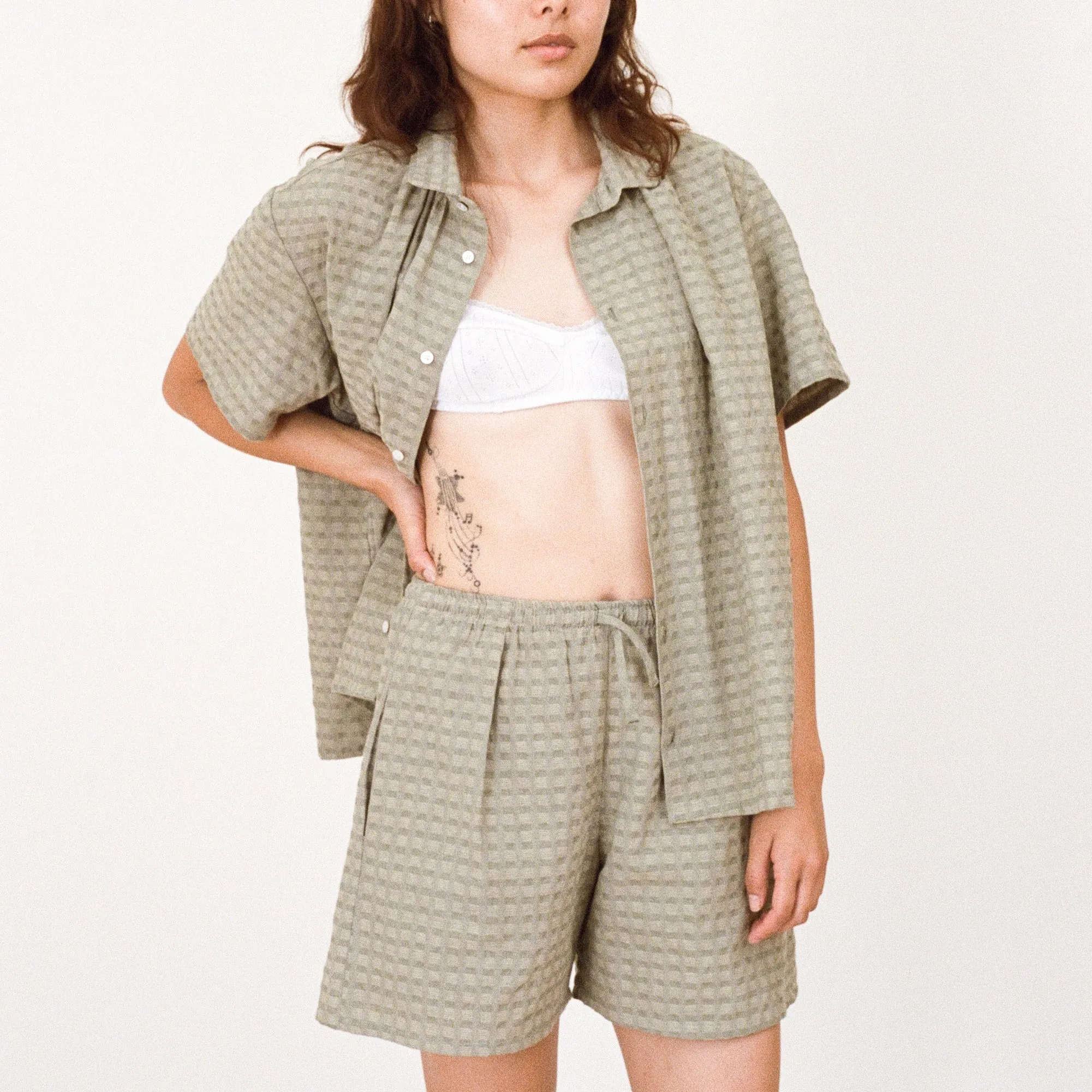 Willow Green Day Shorts sold by Salter House product image thumbnail 5