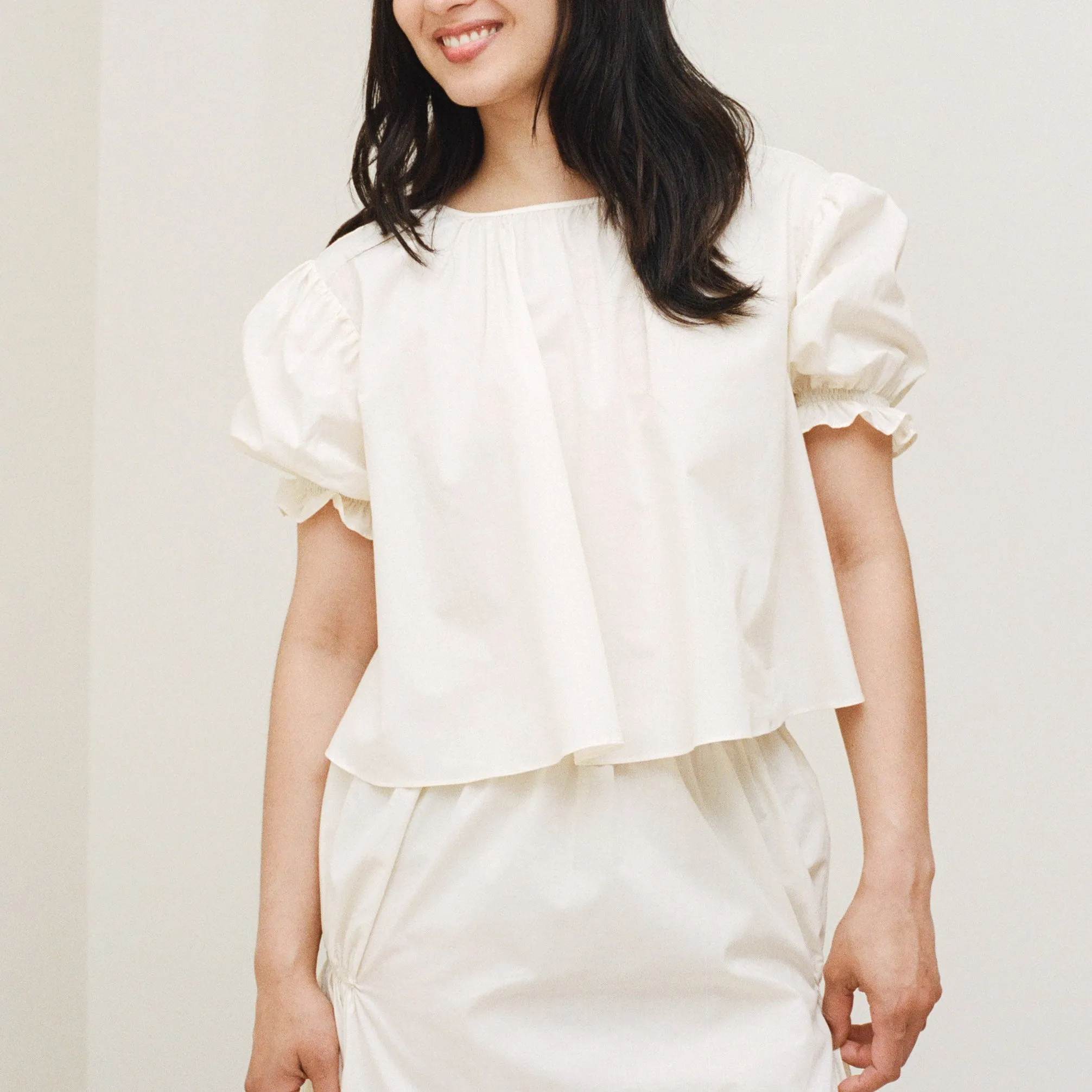 Batiste Cotton Smocked Blouse sold by Salter House product image thumbnail 4